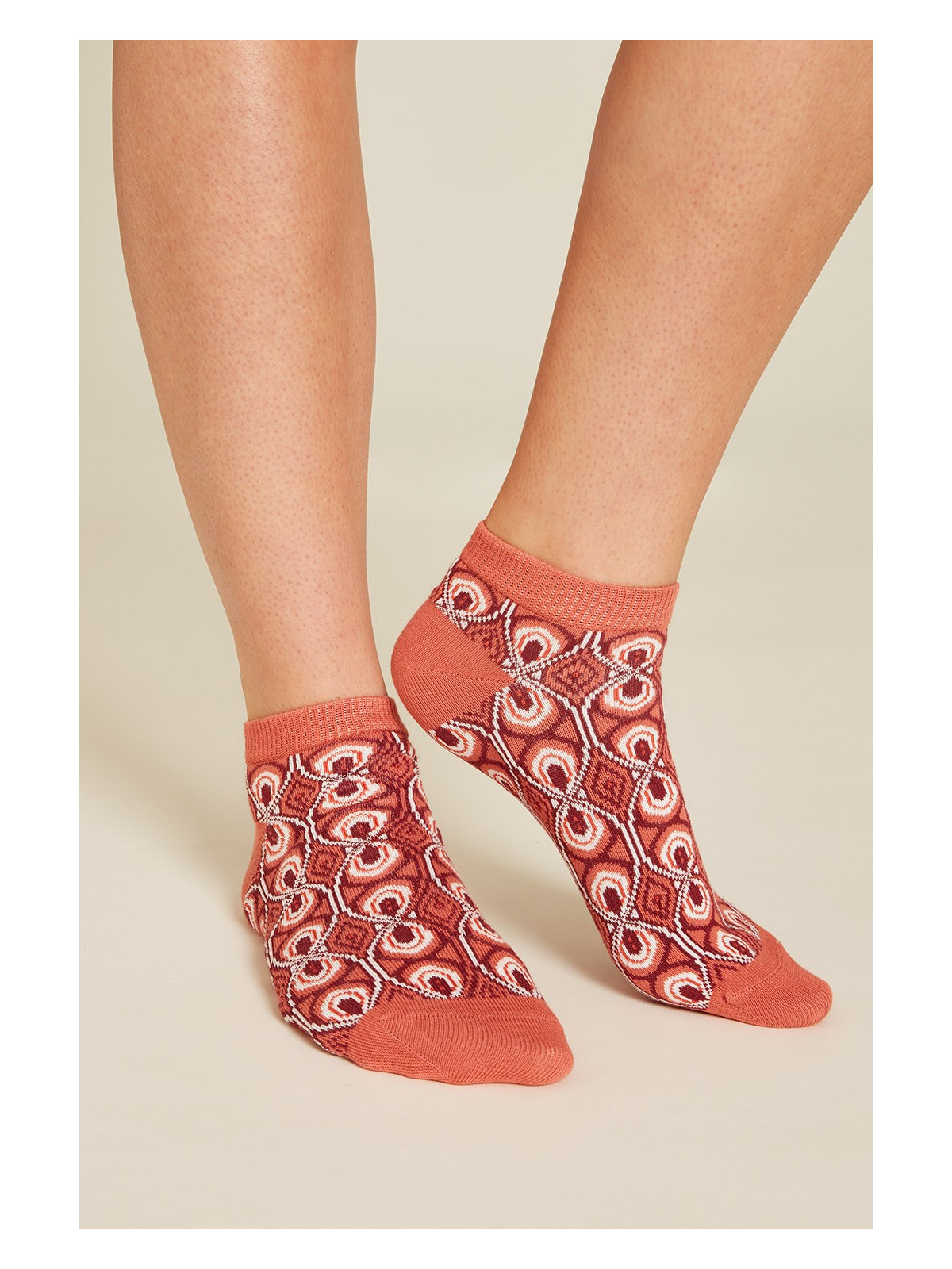 Socquettes en coton bio oranges