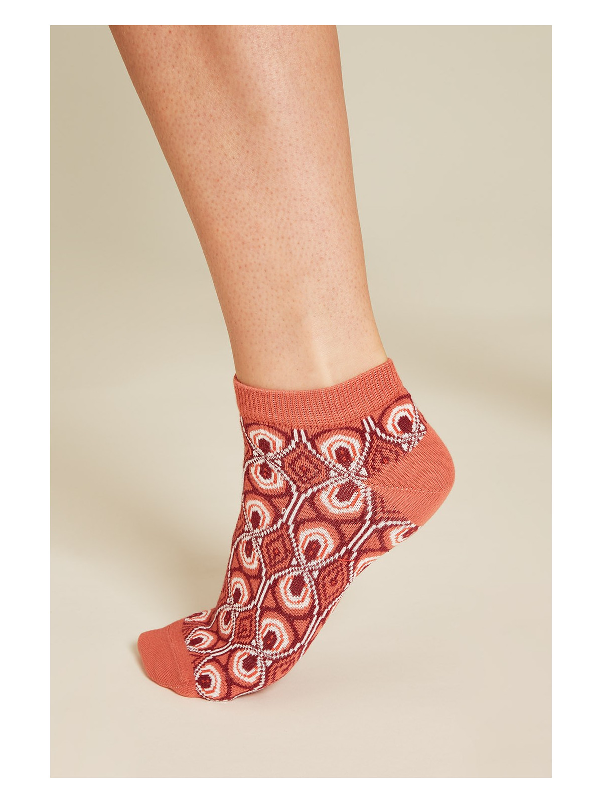 Socquettes en coton bio oranges