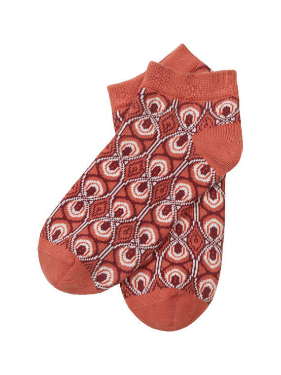 Socquettes en coton bio oranges