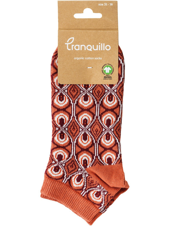 Socquettes en coton bio oranges