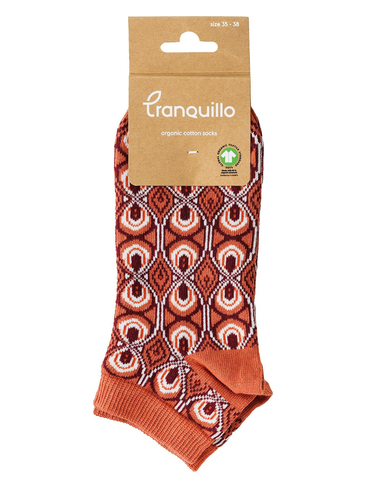 Socquettes en coton bio oranges