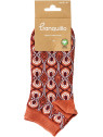 Socquettes en coton bio oranges