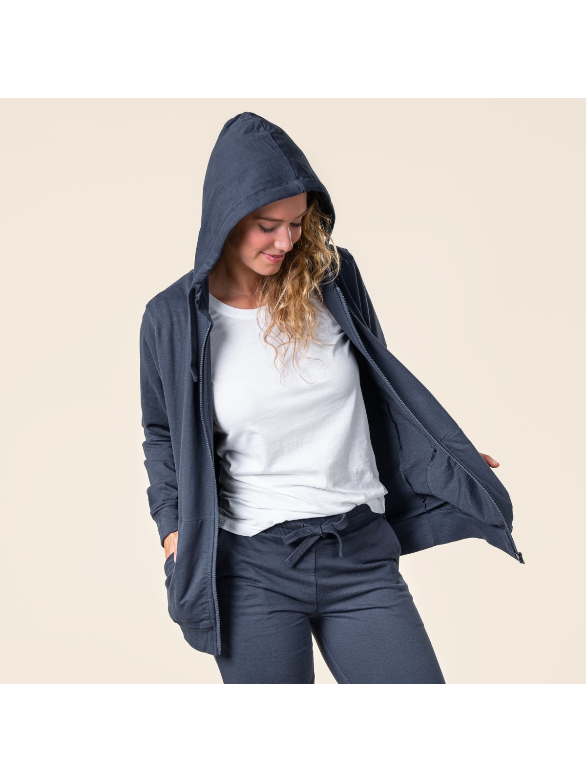 Veste jogging mixte 100% coton bio