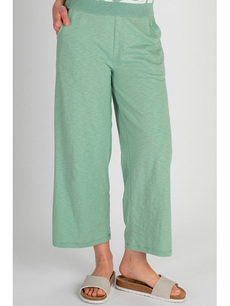 pantalon large vert pâle avec ceinture large