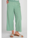 pantalon large vert pâle avec ceinture large