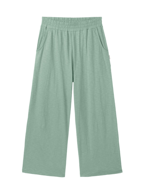 pantalon large vert pâle avec ceinture large
