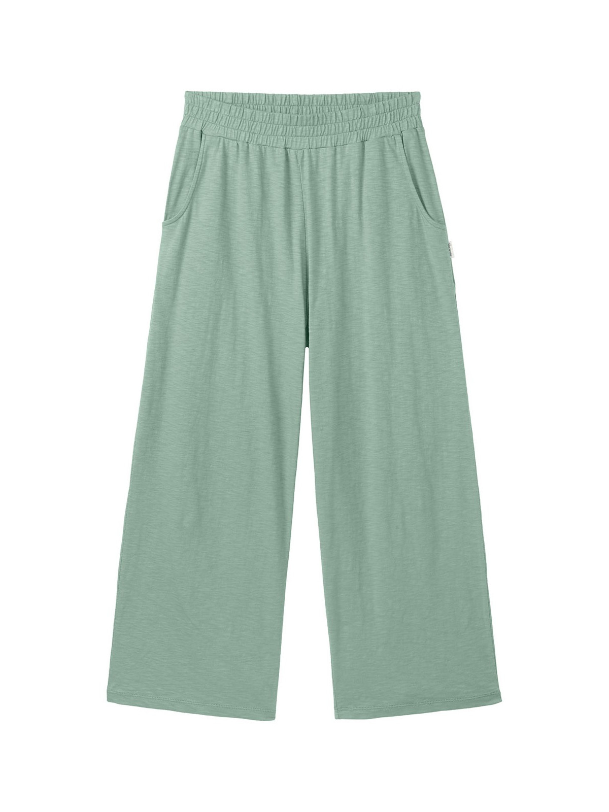 pantalon large vert pâle avec ceinture large