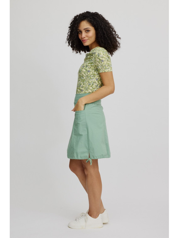 jupe courte forme ballon vert pâle