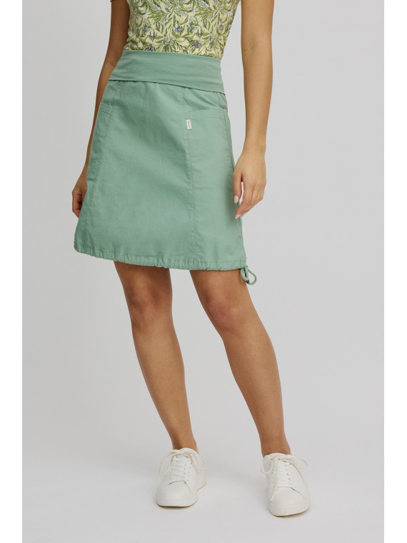 jupe courte forme ballon vert pâle