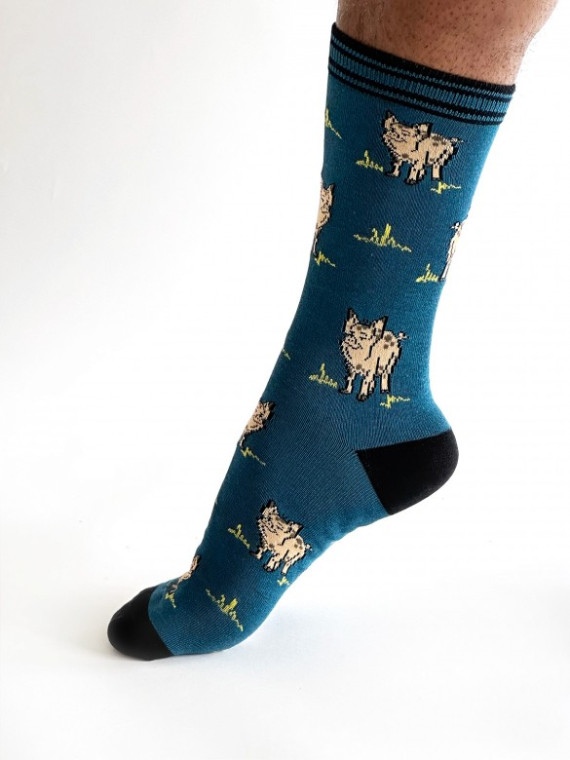 Chaussettes pour Homme en Bambou et Coton Bio Motifs Moutons - Thought