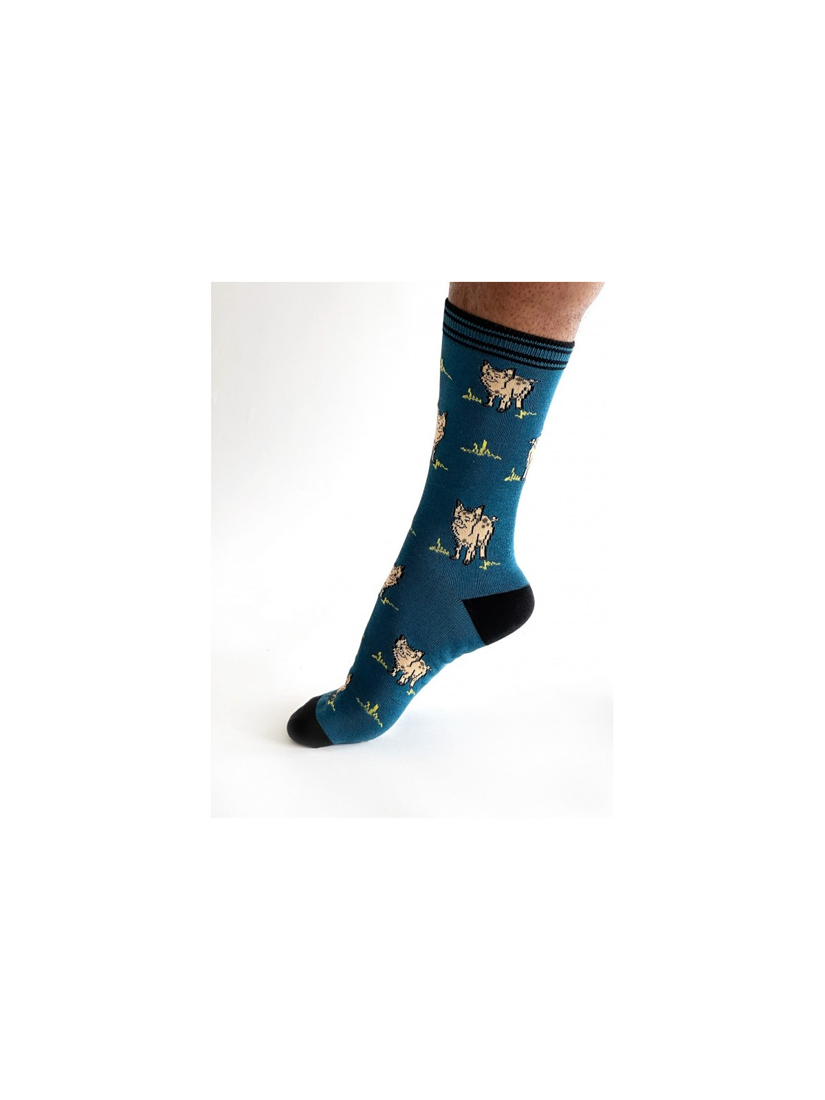 Chaussettes pour Homme en Bambou et Coton Bio Motifs Moutons - Thought