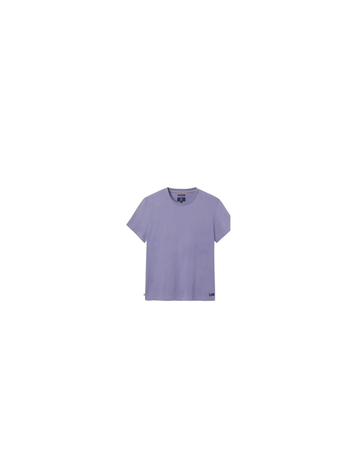 tee-shirt homme col rond coupe droite couleur lila mauve