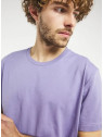 tee-shirt homme col rond coupe droite couleur lila mauve