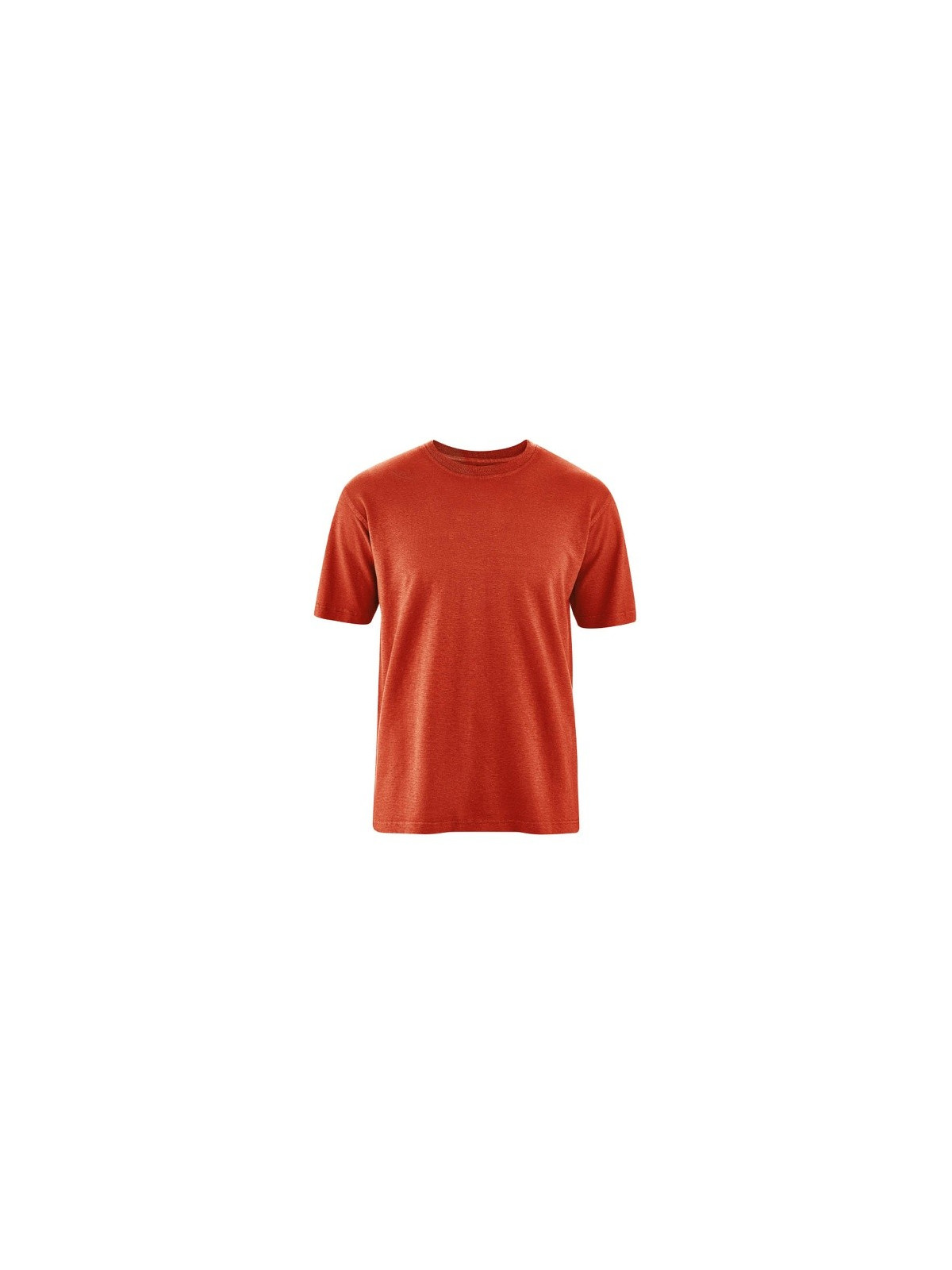tee-shirt brique manches courtes col rond pour homme