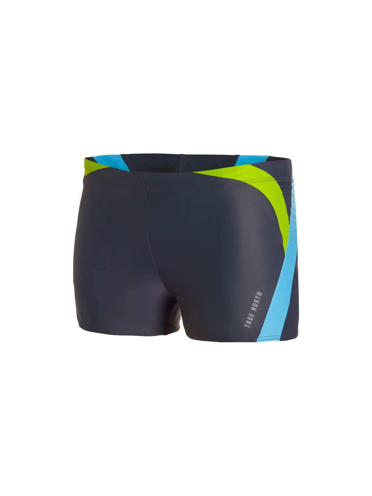 Maillot de bain Boxer recyclage gris, bleu et vert