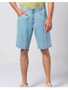 short homme bleu jeans clair