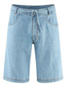 short homme bleu jeans clair