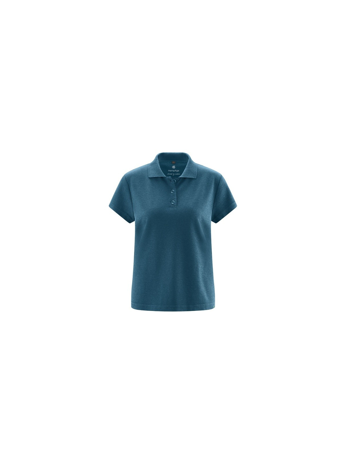 polo femme coupe normale bleu