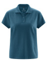 polo femme coupe normale bleu