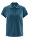 polo femme coupe normale bleu