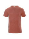 tee-shirt homme col rond couleur brique
