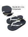 Tongs en Caoutchouc Naturel pour Femme Talon Compensé - Hippobloo