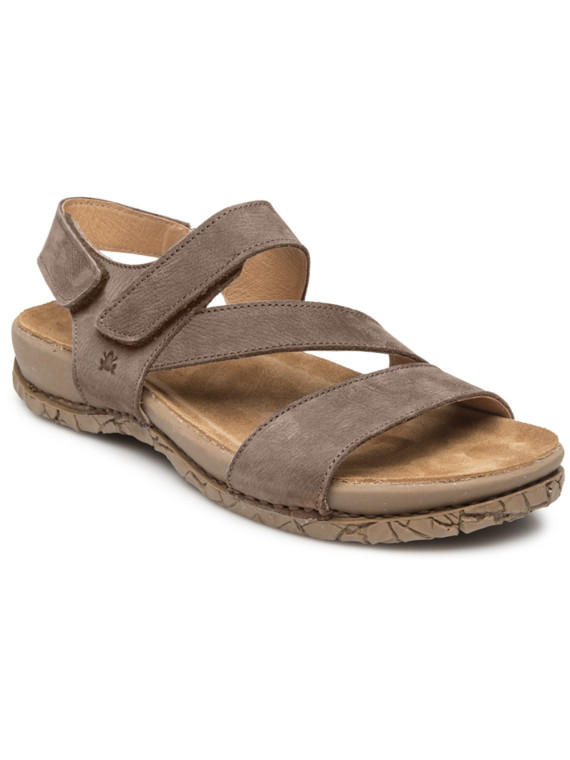 sandales couleur taupe brides avec scratch