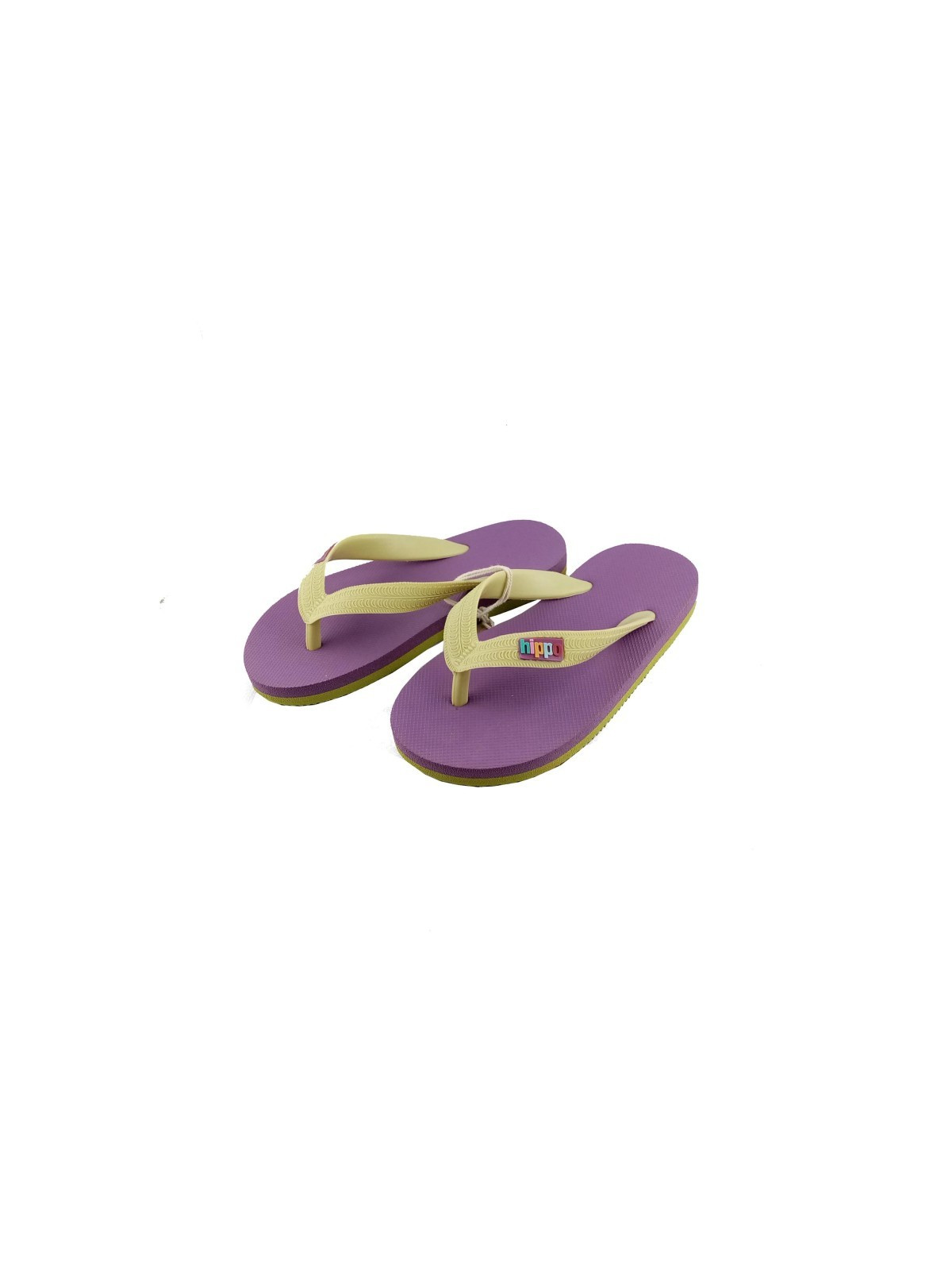 tongs enfant orange/vert/violet