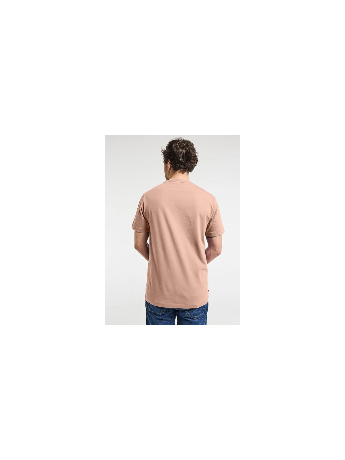 tee-shirt homme couleur camel broderie vélo sur la poitrine