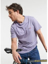 tee-shirt homme lavande broderie velo sur la poitrine