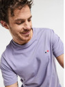 tee-shirt homme lavande broderie velo sur la poitrine