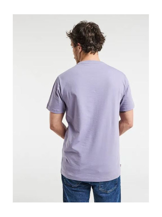 tee-shirt homme lavande broderie velo sur la poitrine