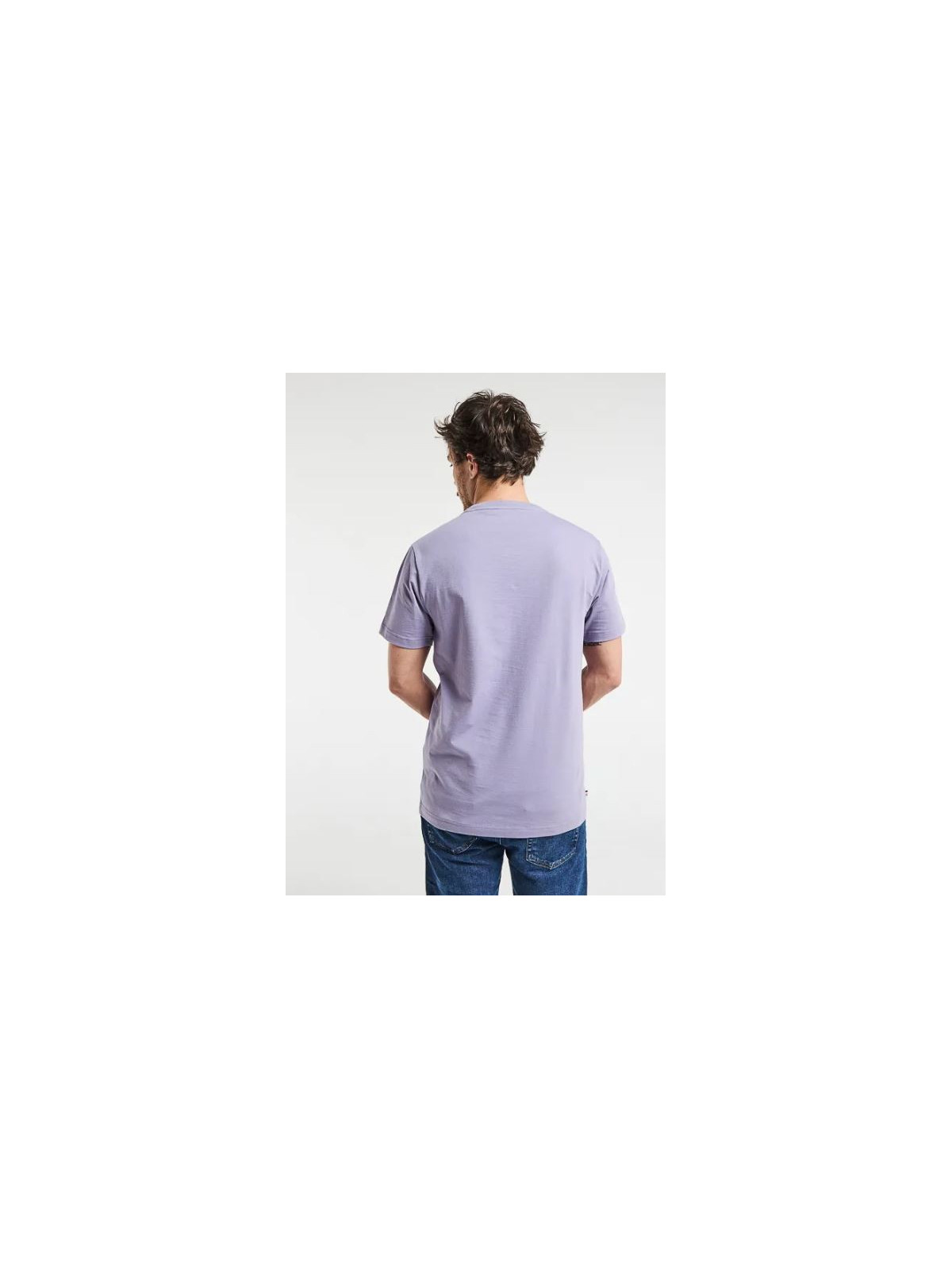 tee-shirt homme lavande broderie velo sur la poitrine
