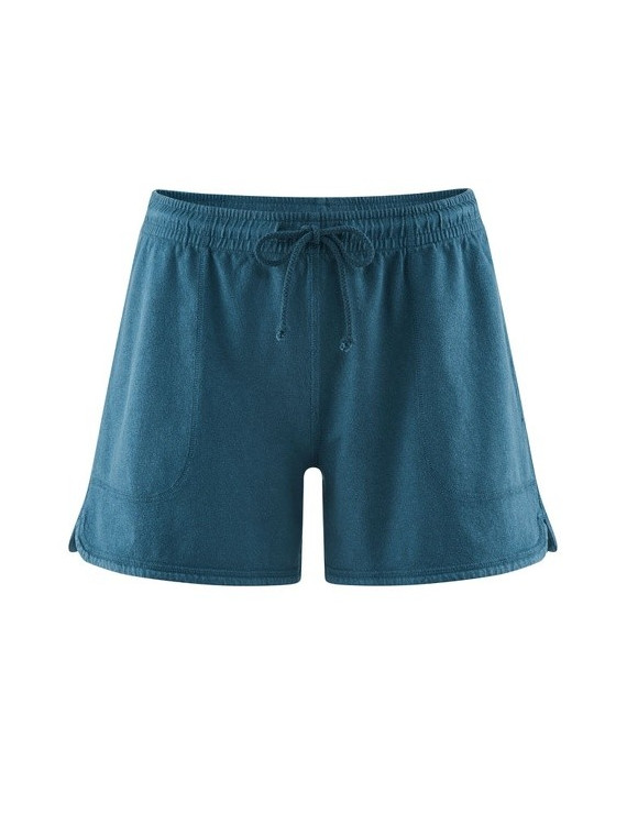 short taille élastique bleu marine