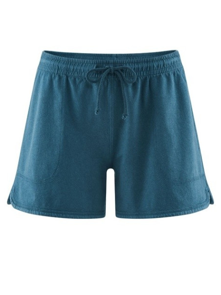 short taille élastique bleu marine