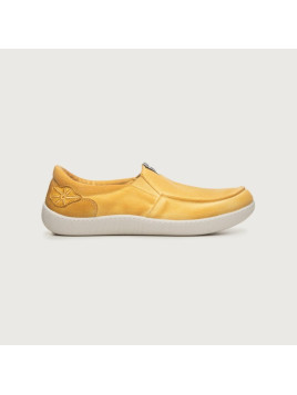 mocassin homme en coton bio couleur ocre