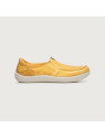 mocassin homme en coton bio couleur ocre