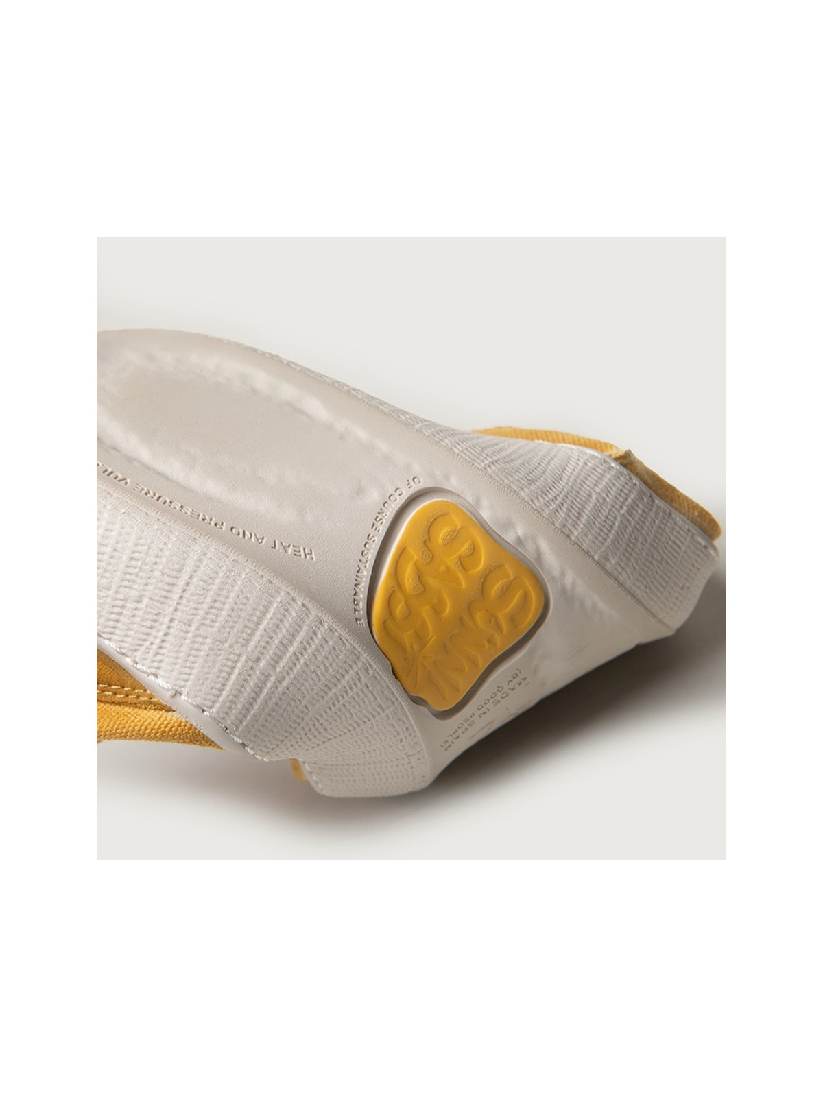 mocassin homme en coton bio couleur ocre