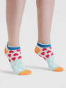 chaussettes multicolores avec coeurs