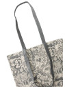 sac totebag motifs forêt gris sur fond écru