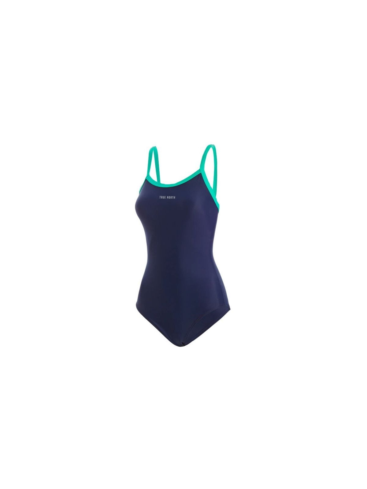 Maillot de bain 1 pièce recyclage marine et vert