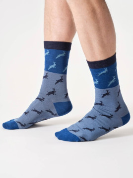 Chaussettes Motifs Lièvres en Bambou et Coton Bio - Thought