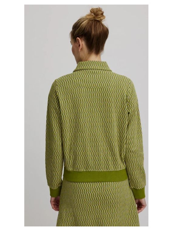 Veste Tricot Look Rétro 100% Coton BIO violet - Tranquillo