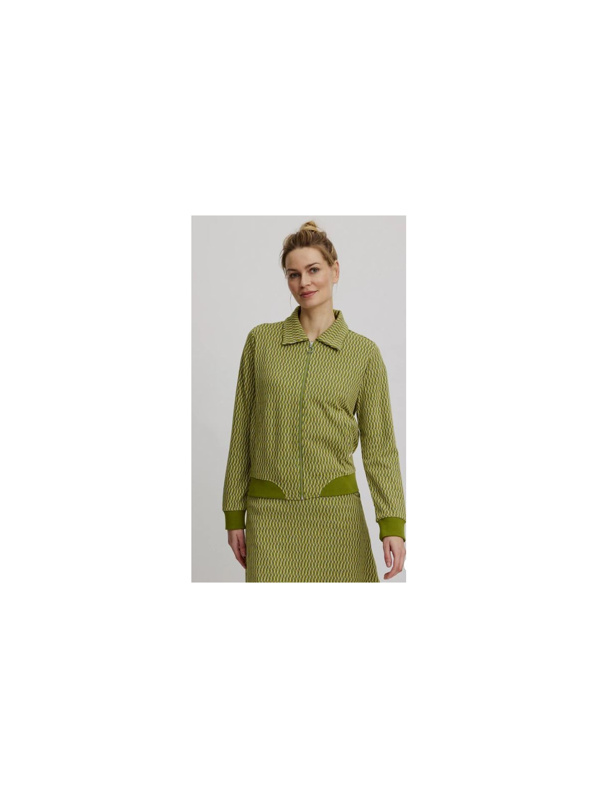 Veste Tricot Look Rétro 100% Coton BIO violet - Tranquillo