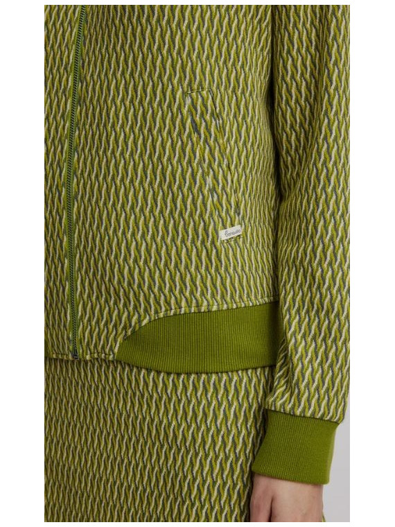 Veste Tricot Look Rétro 100% Coton BIO violet - Tranquillo