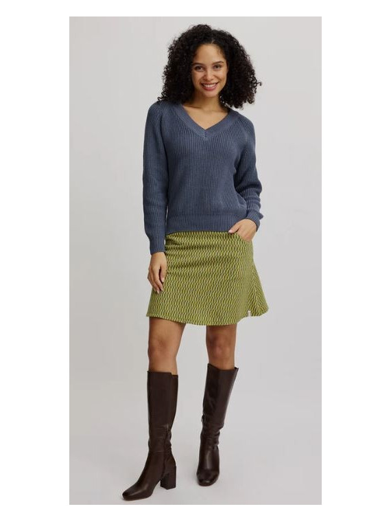 Jupe Femme en 100% Coton Bio Motifs Vintage - Tranquillo