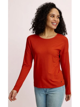Tee-Shirt Manches Longues Col rond pour Femme en Ecovéro. Tranquillo