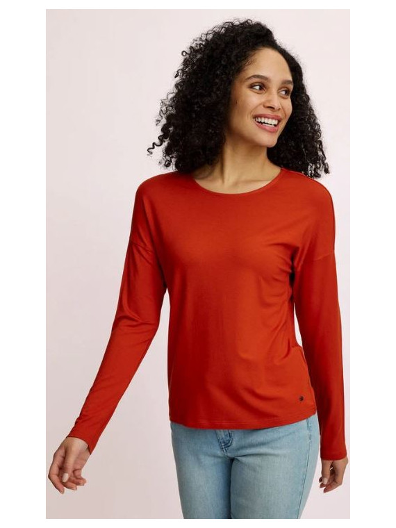 Tee-Shirt Manches Longues Col rond pour Femme en Ecovéro. Tranquillo