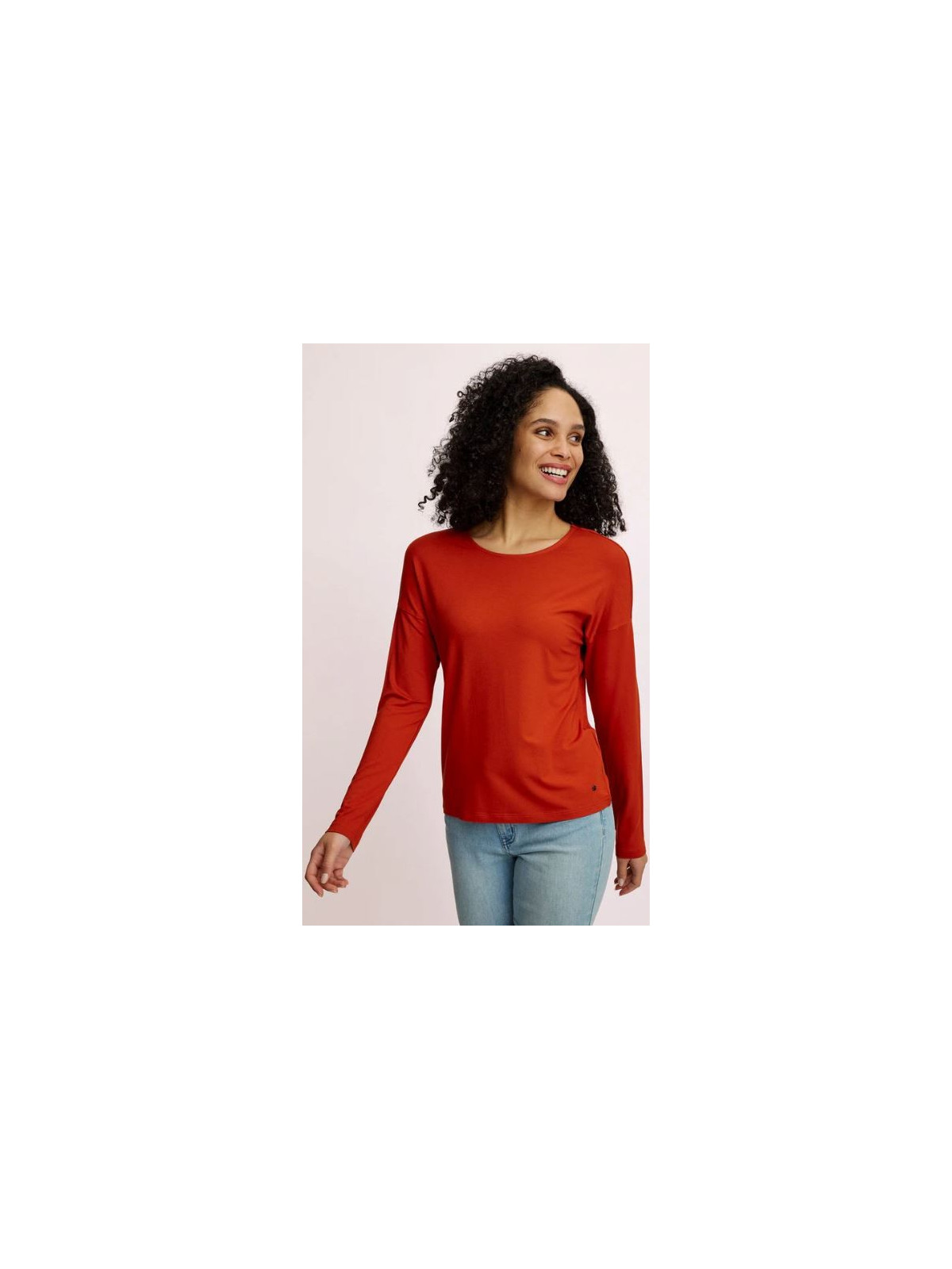 Tee-Shirt Manches Longues Col rond pour Femme en Ecovéro. Tranquillo