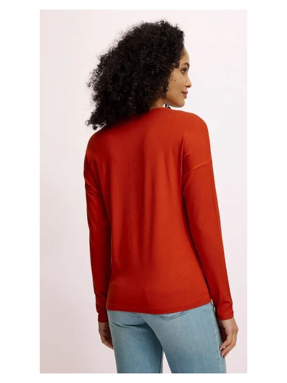 Tee-Shirt Manches Longues Col rond pour Femme en Ecovéro. Tranquillo